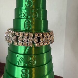 Sarah Coventry Silver Tone and Rhinestone Bracelet